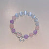 Cat's Eye Glass Butterfly Charm Bracelet