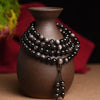 Silver Sheen Obsidian 108 Mala Bracelet Natural Stone