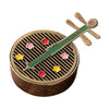 Mini Pipa and Gourd Fan Incense Burner, Alloy Metal Home Decor