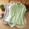 Women's Cotton Sleeveless Button Down Shirt