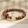 Green Sandalwood Bamboo Bead Bracelet