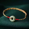 Handmade Peace Buckle Colorful Rope Bracelet