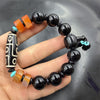 Jade Bead Bracelet Chinese Style Barrel Shape