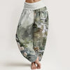 Women's Harem Pants Elastic Waist Floral Print Loose Yoga Trousers