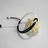 Handmade Black and White Braided Couple Bracelet