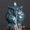 Owl Backflow Incense Burner, Ceramic Waterfall Smoke Fountain