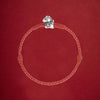 999 Silver Year of the Horse Cord Bracelet Anklet