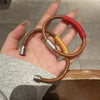 Tibetan Leather Five Elements Luck Braid String Buckle Bracelet