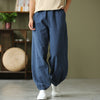 Ramie Linen Cotton Women's Pants With Pockets