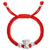 999 Silver Chinese Zodiac Red Rope Luck Handcrafted Kids Bracelet