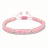 Natural Stone Adjustable Spacer Bead Bracelet