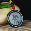 Hetian Jade Bagua Pendant with Yin Yang Symbol