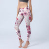 Floral Print Yoga Leggings Women's 3D Stretch Gym Pants