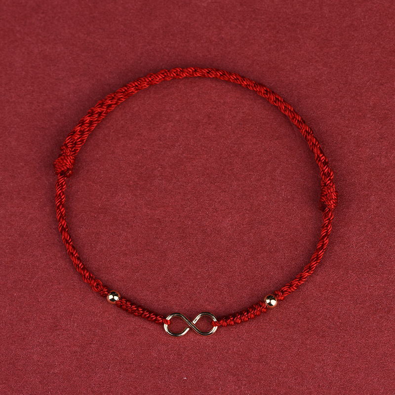 Infinity Charm Red String Bracelet Includes Gift Message Card