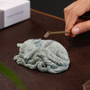 Sleeping Nine-Tailed Fox Tea Pet Figurine