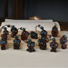 Chinese Zodiac Wood Carving Keychain and Phone Charm