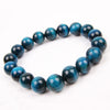 Natural Tiger Eye Bracelet, Polished Stone Beads