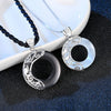 Zodiac Constellation Silver Pendant Necklace, Ice Obsidian