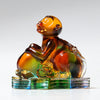 Chinese Zodiac Liuli Glass Figurine, Home Office Decoration