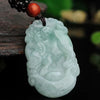 Carved Jade Zodiac Pendant Necklace