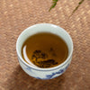 Chinese Ceramic Teacup, Blue Landscape Lotus Cat Design