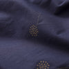 Midnight Blue Sleeveless Midi Dress With Tie Waist