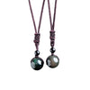 Natural Obsidian Pendant Necklace Silver Sheen Rainbow Eye