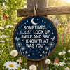 Metal Wall Decor Moon and Star Memorial Quote Sign