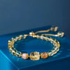 Aquamarine Strawberry Quartz Amethyst Moonstone PiXiu Bracelet