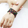 108 Colorful Tiger Eye Mala Necklace and Bracelet