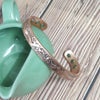 Dragon Phoenix Magnetic Solid Copper Cuff Bracelet Bangle