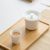 White Porcelain Gaiwan Teacup With Lid And Saucer