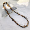 Natural Irregular Stone Necklace or Bracelet, Gold-Tone Clasp