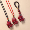 Year Of The Horse Cinnabar Blessing Key Chain