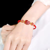 Strawberry Crystal Pixiu Charm Lucky Red String Bracelet