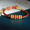 Chinese Zodiac Guardian Deity Bracelet, Hand-Woven Cord