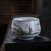 Ru Kiln Kung Fu Tea Cup, Moon White Ceramic Teacup