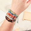 Natural Crystal Chip Bracelet Cord