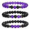 Protection Tiger's Eye Bracelet with Volcanic Stone