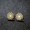 Stainless Steel Asymmetric Stud Earrings