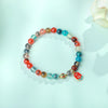 Candy Agate Strength Bead Bracelet with Charms