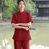 Women's Meditation Cloth Cotton Linen Tai Chi Set