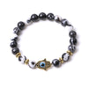 Tiger Eye Beads Evil Eye Courage Bracelet