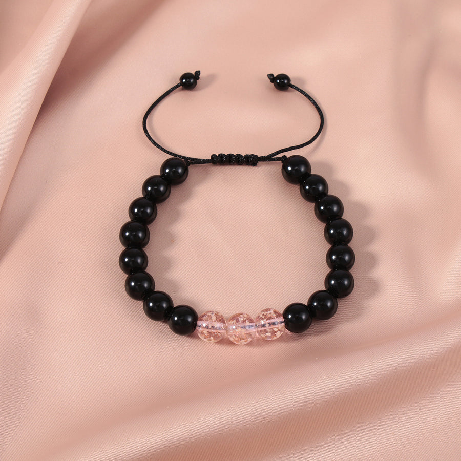 Black Obsidian Luminous Glowstone Strength Bracelet