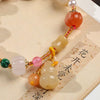 Golden Silk Jade Pixiu Wealth Bracelet