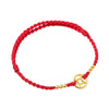 Copper Coin Strength Braided String Bracelet Anklet