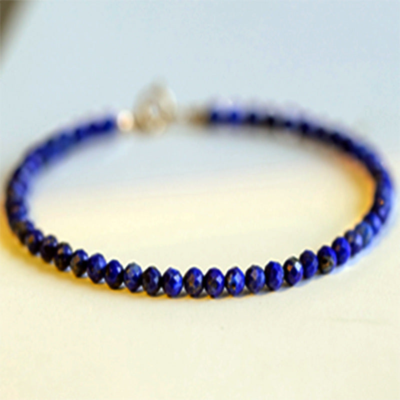 3mm Faceted Natural Stone Bracelet for Women
