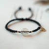Chalcedony Peace Buckle Braided Bracelet