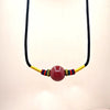 Cinnabar Pendant Necklace with Ruyi Charm and Cord