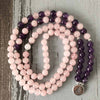 108 Bead Mala Bracelet with Lotus or Om Charm